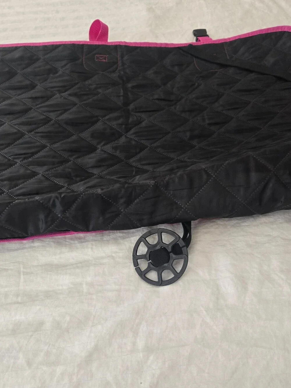Pet Travel Seat Cover for Cars - Pink Quilted Dog Carrier Mat